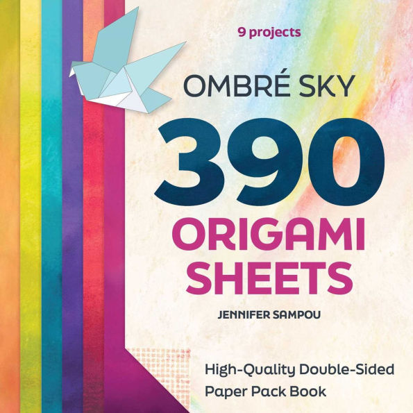 Ombr Sky 390 Origami Sheets: High-Quality Double-Sided Paper Pack Book