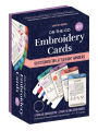 On-the-Go Embroidery Cards Set 1: 60 Stitches for Left & Right Handers, 3 Thread Organizers, 3 Take-Along Rings