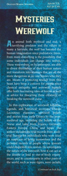 Mysteries of the Werewolf: Shapeshifting, Magic, and Protection