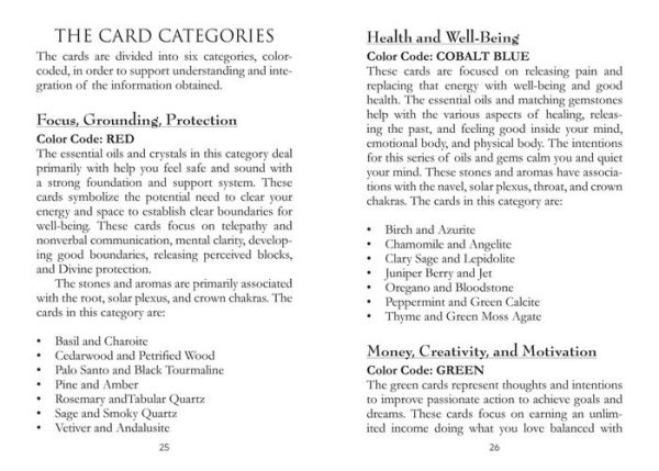 Essential Oils and Gemstone Guardians Cards