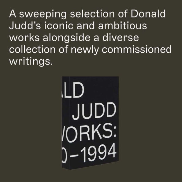 Donald Judd: Artworks 1970-1994