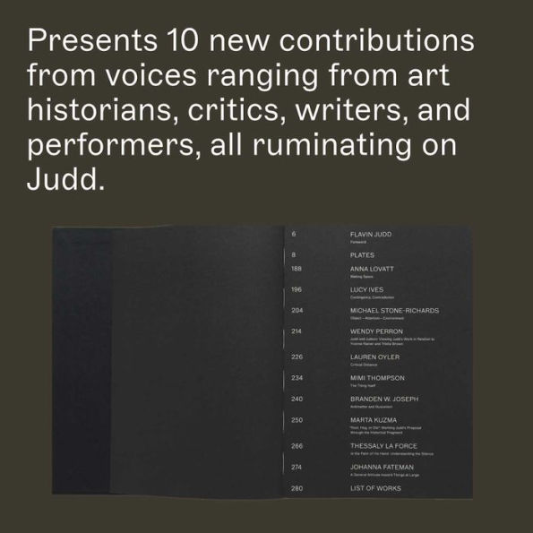 Donald Judd: Artworks 1970-1994