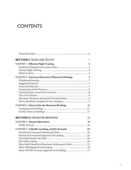 Lesson Plans to Train Like You Fly: A Flight Instructor's Reference for Scenario-Based Training