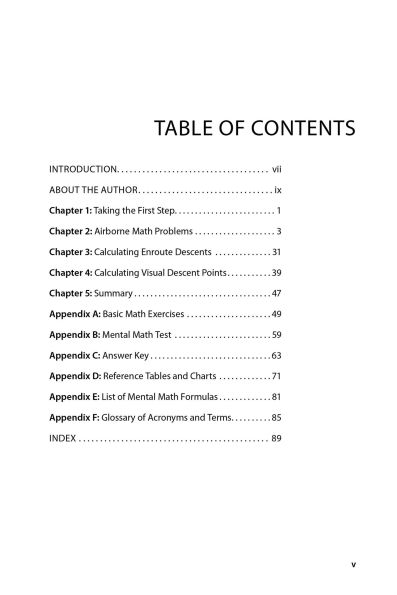 Mental Math for Pilots: A Study Guide