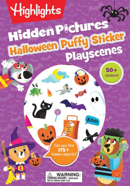 Halloween Hidden Pictures Puffy Sticker Playscenes: 50+ Stickers! Can You Find 175+ Hidden Objects?