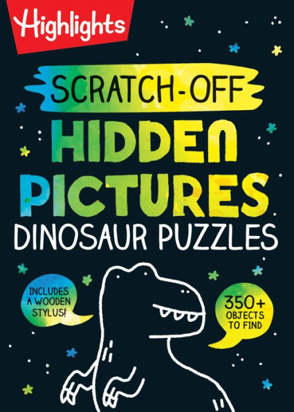 Scratch-Off Hidden Pictures Dinosaur Puzzles