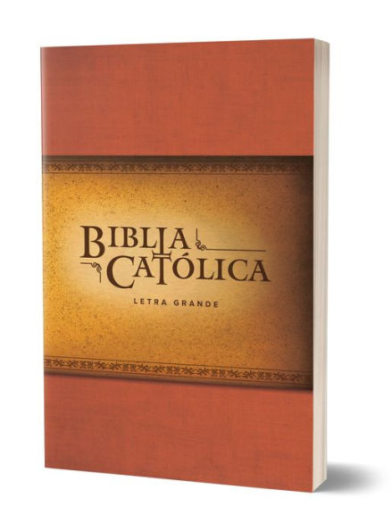 La Biblia Católica: Tapa blanda, tamaño grande, Edición letra grande. Rústica, r oja / Catholic Bible