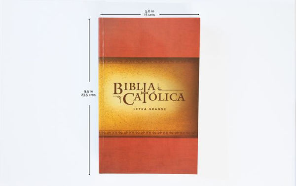 La Biblia Católica: Tapa blanda, tamaño grande, letra grande. Rústica, roja / Ca tholic Bible