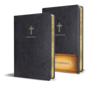Biblia Catolica en espanol. Simil piel negro, tamano compacto / Catholic Bible. Spanish-Language, Leathersoft, Black, Compact