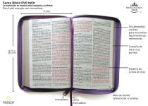 Alternative view 4 of Biblia Reina Valera 1960 Tamaño grande, letra grande piel morada con cremallera / Spanish Holy Bible RVR 1960 Large Size Large Print Purple Leather with Zipper