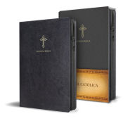 Biblia Católica en español. Símil piel negro, con cremallera, tamaño compacto / Catholic Bible. Spanish-Language, Leathersoft, Black, Zipper Compact