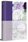 Alternative view 1 of Biblia RVR1960 Tapa dura y tela morada con flores tamaño manual / Spanish Bible RVR 1960 Handy Size Large Print Hardcover Cloth with Purple Floral