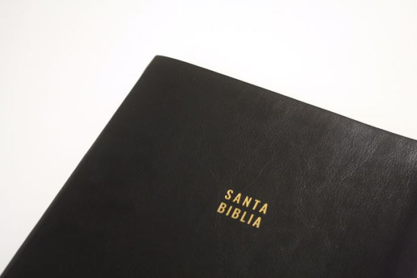 Biblia Reina Valera letra súper gigante, símil piel negro / Spanish Bible Reina Valera Super Giant Print, Black Leathersoft