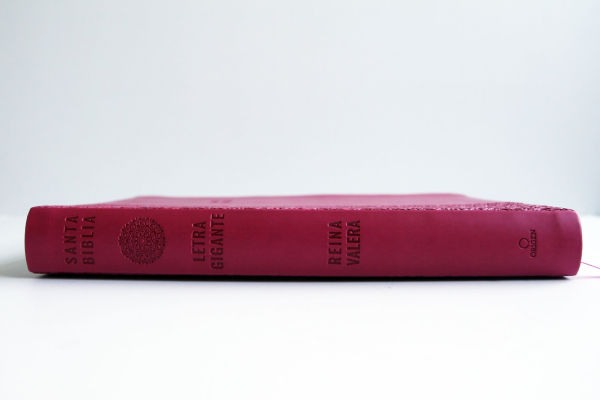 Biblia Reina Valera letra súper gigante, símil piel fucsia / Spanish Bible Reina Valera Super Giant Print, Fuchsia Leathersoft