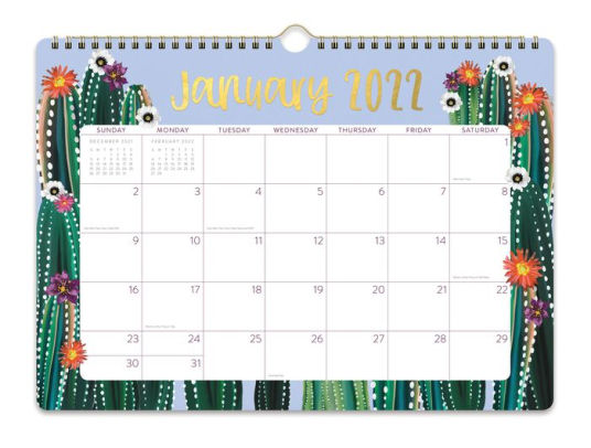 Christ In Desert Christmas Calendar 2022 2022 Desert Blossoms Deluxe 17-Month Wall Calendar By Orange Circle Studio  | Barnes & Noble®