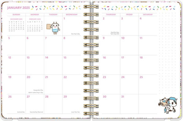 2025 tokidoki Donutella Deluxe Compact Flexi Planners (17 months)