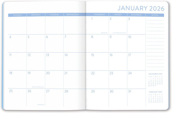 2025-2026 Bows Aplenty Just Right Monthly Planner 17m