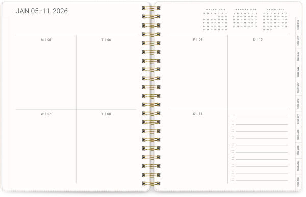 2025-2026 Floral Brushstrokes Baxter Planner 17m Exclusive