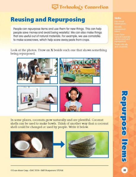 Skill Sharpeners: STEAM, Grade 6 Workbook