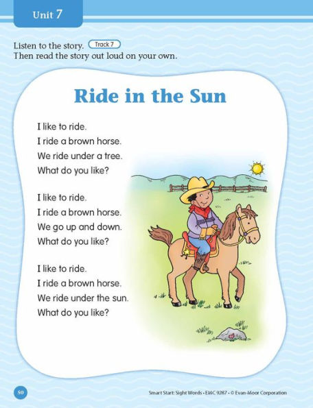 Smart Start: Sight Words & High-Frequency Words, PreK Workbook