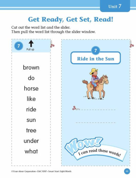 Smart Start: Sight Words & High-Frequency Words, PreK Workbook
