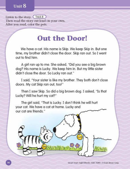 Smart Start: Sight Words & High-Frequency Words, Grade 1 Workbook