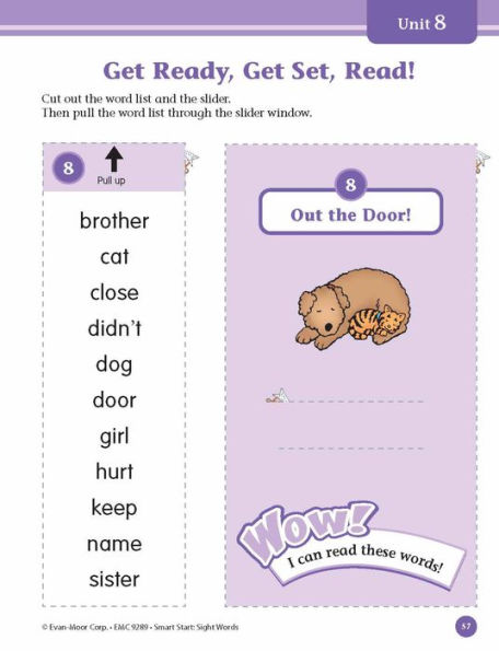 Smart Start: Sight Words & High-Frequency Words, Grade 1 Workbook