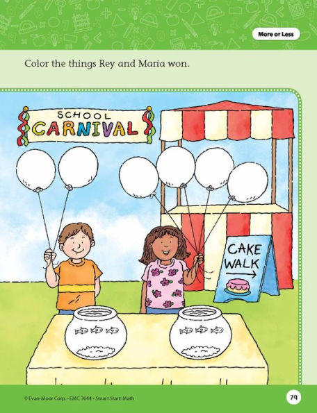 Smart Start: Math Stories and Activities, PreK Workbook