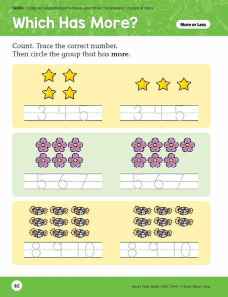 Smart Start: Math Stories and Activities, PreK Workbook
