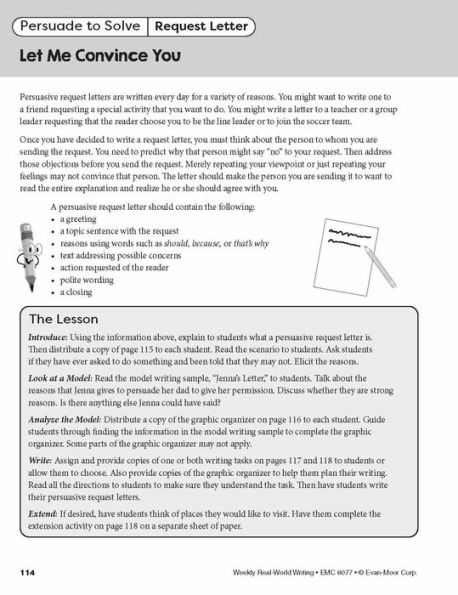 Weekly Real-World Writing, Grade 1 - 2 Teacher Resource