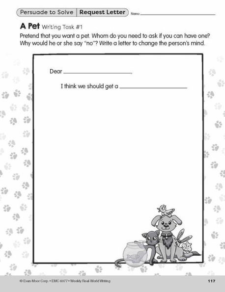 Weekly Real-World Writing, Grade 1 - 2 Teacher Resource