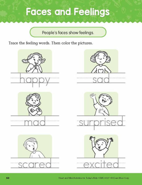 Heart and Mind Activities for Today's Kids Workbook, Age 4 - 5