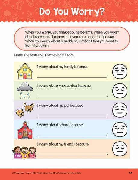 Heart and Mind Activities for Today's Kids Workbook, Age