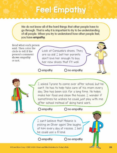 Heart and Mind Activities for Today's Kids Workbook, Age 8 - 9