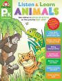 Animals, PreK Workbook: Listen and Learn Audio Workbook, Reading and Math