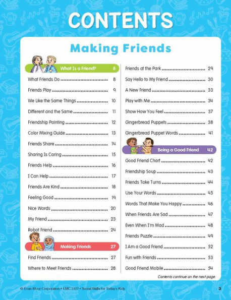 Social Skills Activities for Today's Kids, Age 4 - 5 Workbook
