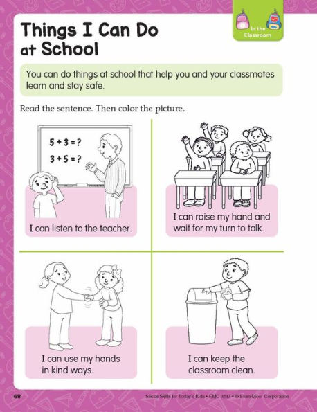 Social Skills Activities for Today's Kids, Age 4 - 5 Workbook