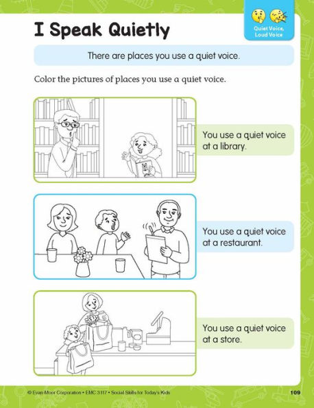 Social Skills Activities for Today's Kids, Age 4 - 5 Workbook