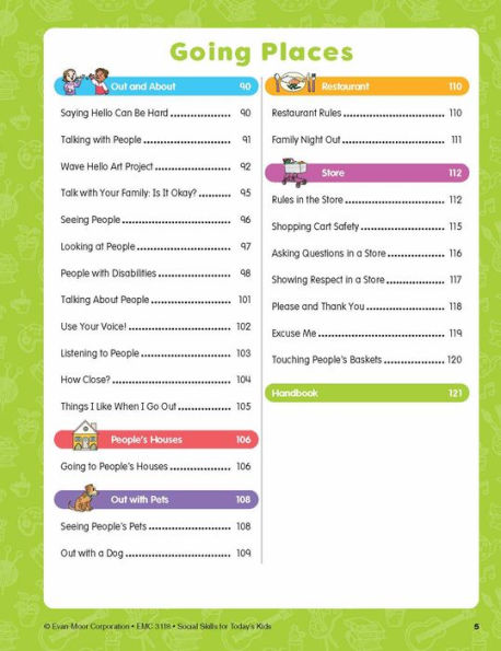 Social Skills Activities for Today's Kids, Age 6 - 7 Workbook