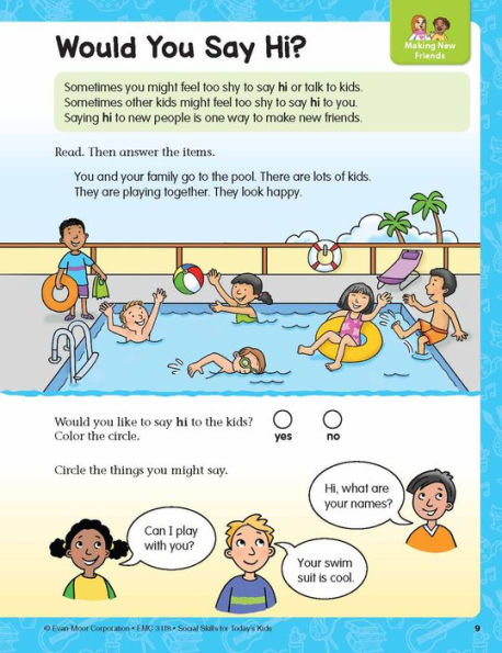 Social Skills Activities for Today's Kids, Age 6 - 7 Workbook