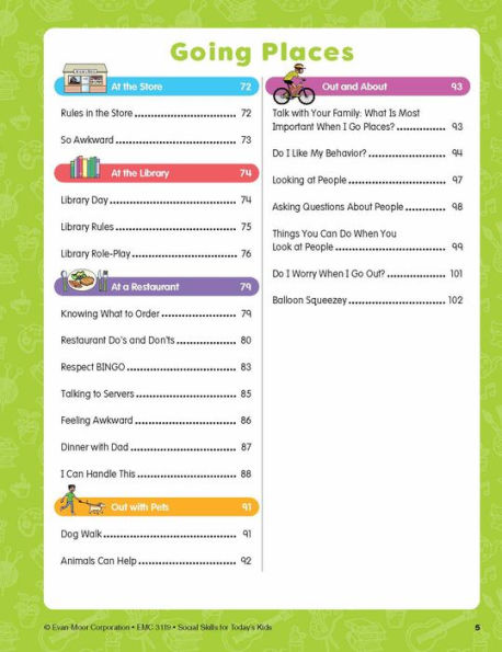 Social Skills Activities for Today's Kids, Ages 8 - 9 Workbook