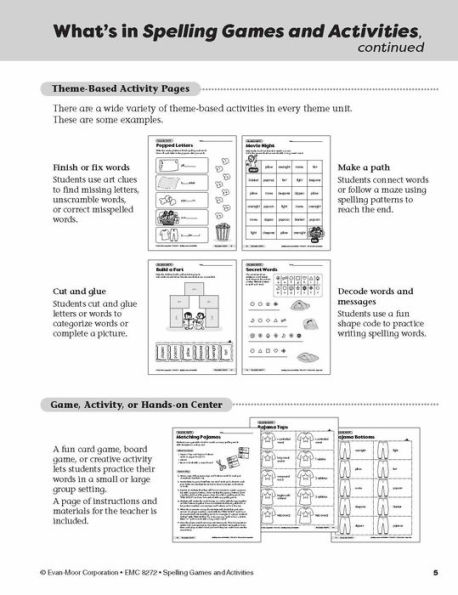 Spelling Games and Activities