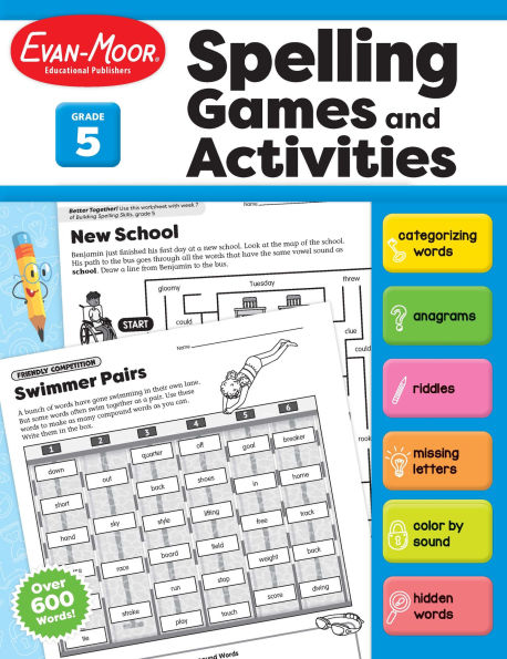 Spelling Games and Activities, Grade 5 Teacher Resource