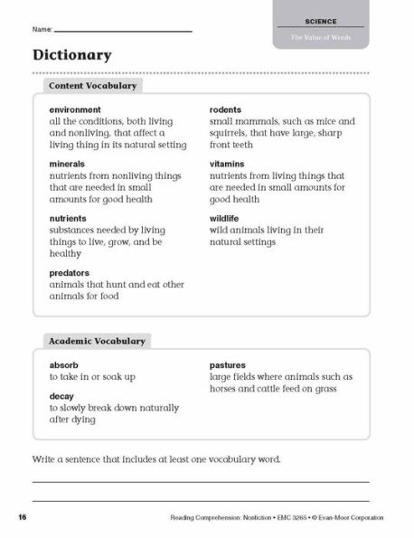 Reading Comprehension: Nonfiction, Grade 5 Teacher Resource