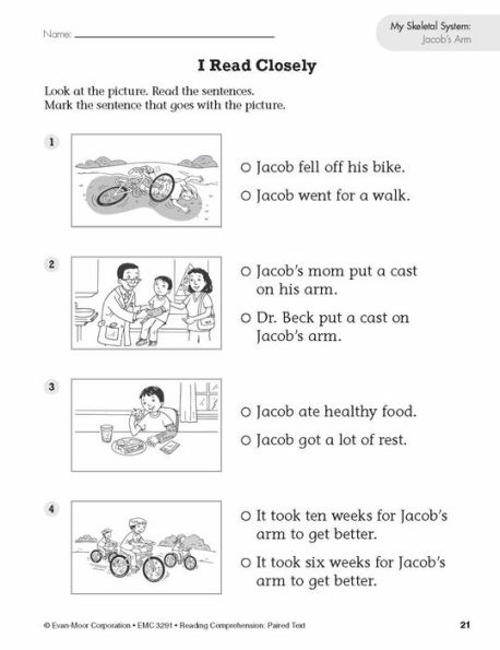 Reading Comprehension: Paired Text, Grade 1 Teacher Resource