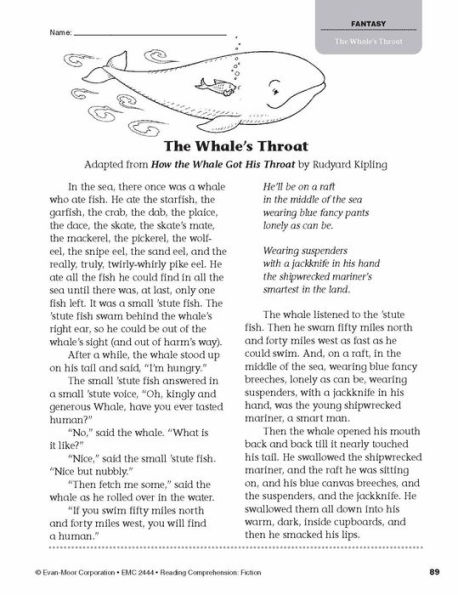 Reading Comprehension: Fiction, Grade 4 Teacher Resource