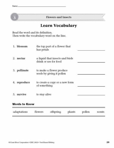 Text-Based Writing, Grade 3 Teacher Resource