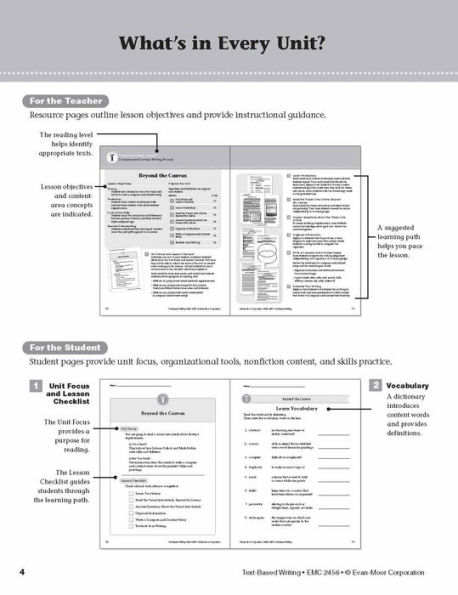 Text-Based Writing, Grade 6 Teacher Resource