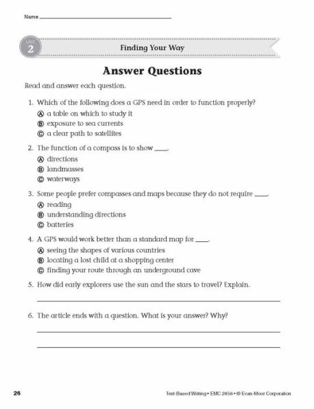 Text-Based Writing, Grade 6 Teacher Resource