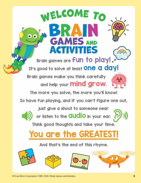 Brain Games and Activities, Age 6 - 7 Workbook